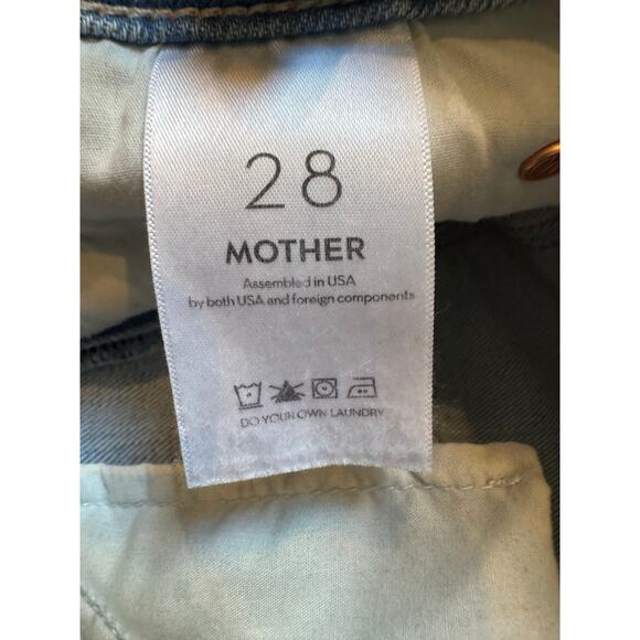 MOTHER Denim The Kick It Jeans, Size 28, Go Long Wash - Picture 9 of 10